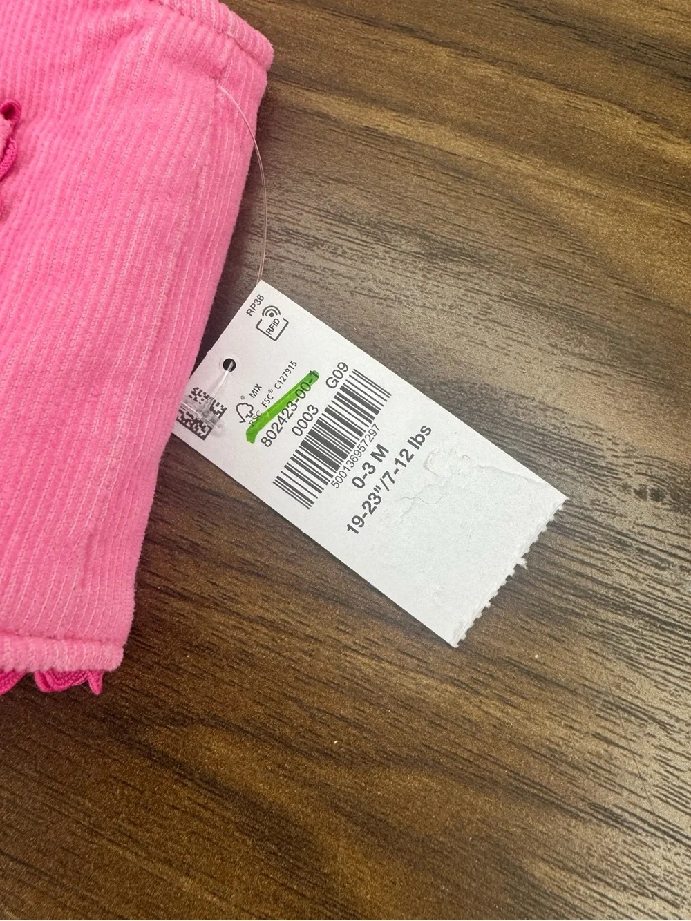 Old Navy Baby Girls Embroidered Corduroy Vest Hot Pink Flower 0 to 3 Months
